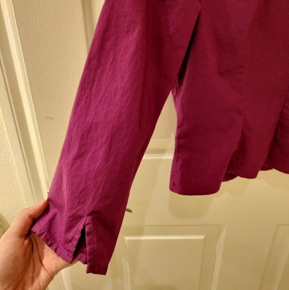 Y2k 90s Ann Taylor Women's Purple Top - Picture 4 of 7
